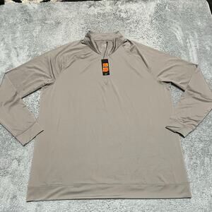 Southern Seam Shirt Mens XXL Gray Quarter Zip Golf Performance Long Sleeve